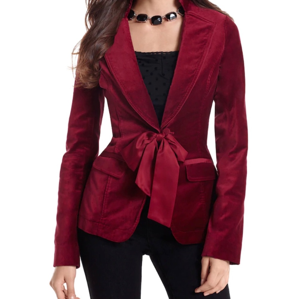 WHITE HOUSE BLACK MARKET velvet blazer | 6